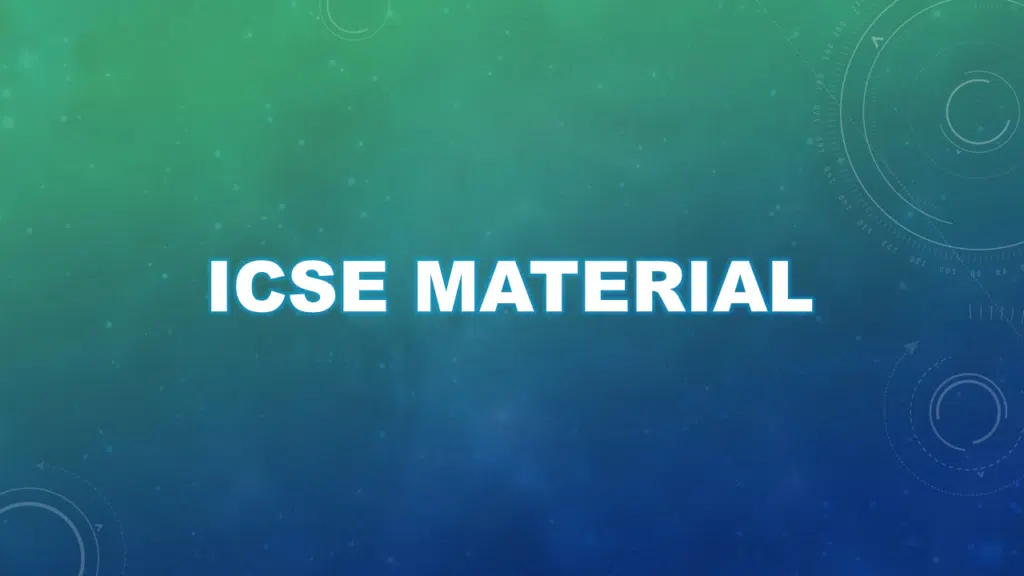 Icse Material Feature Image