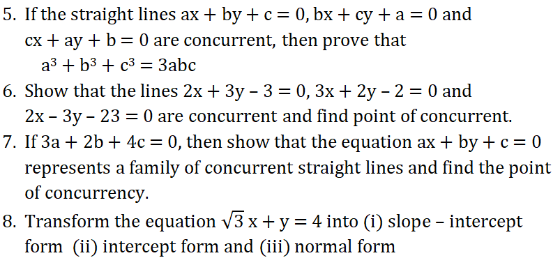 Straightlines 4 Marks Important Questions 2024