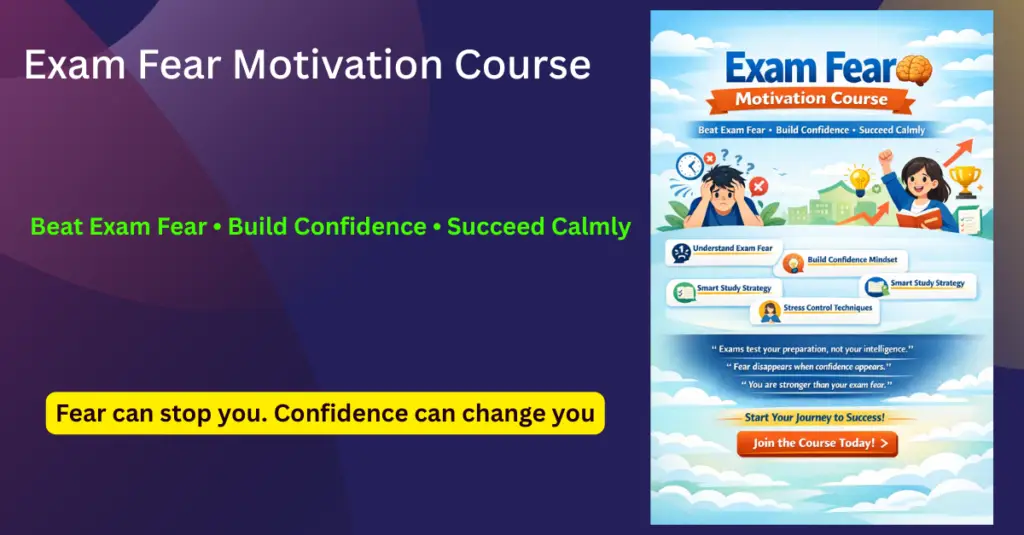 Exam Fear Motivation Course Feature Image