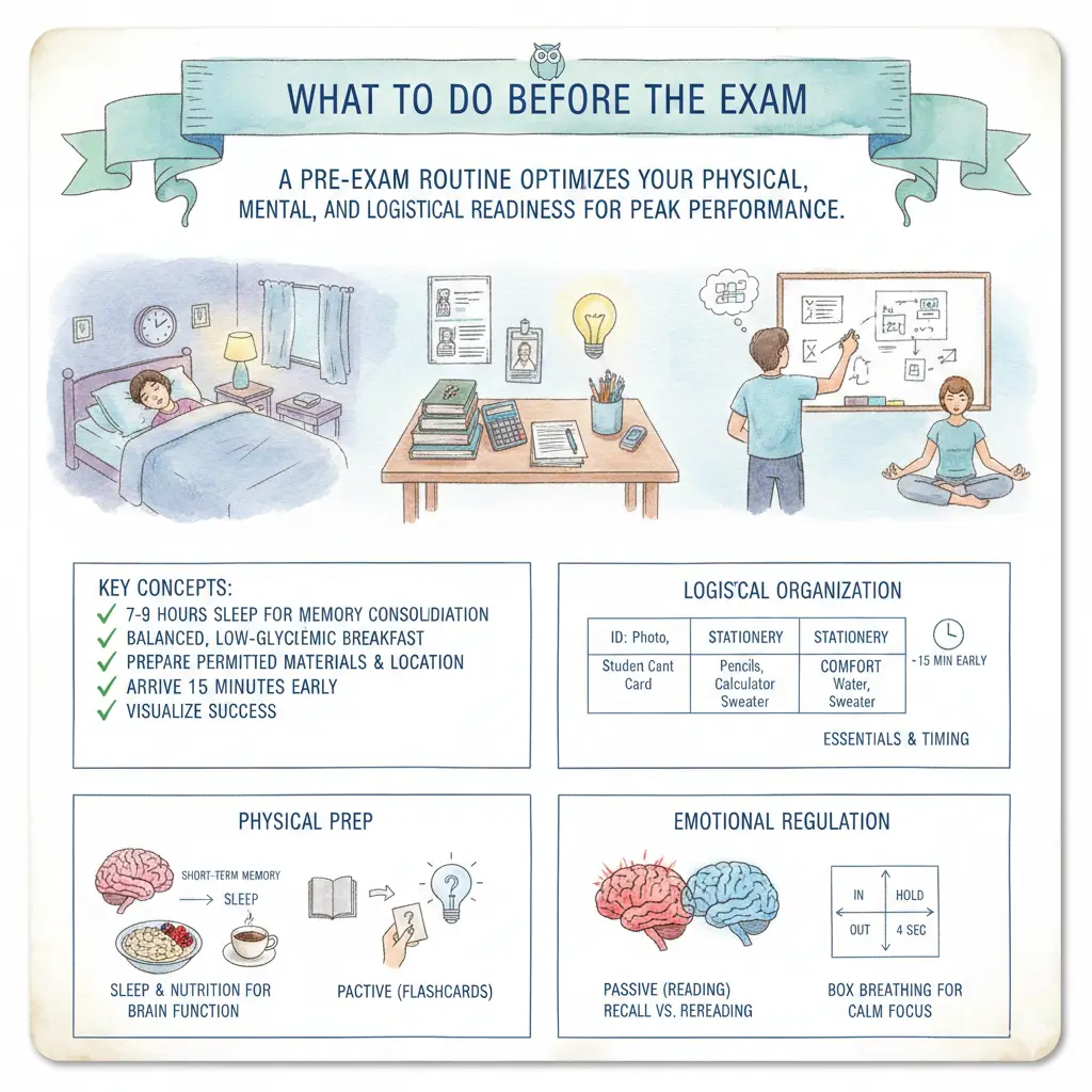 What to Do Before the Exam