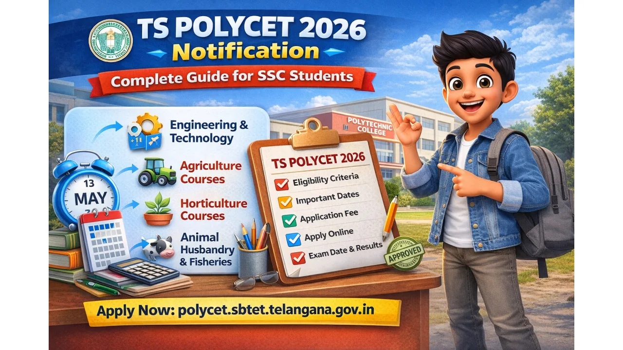 Telangana POLYCET 2026 Notification - 1