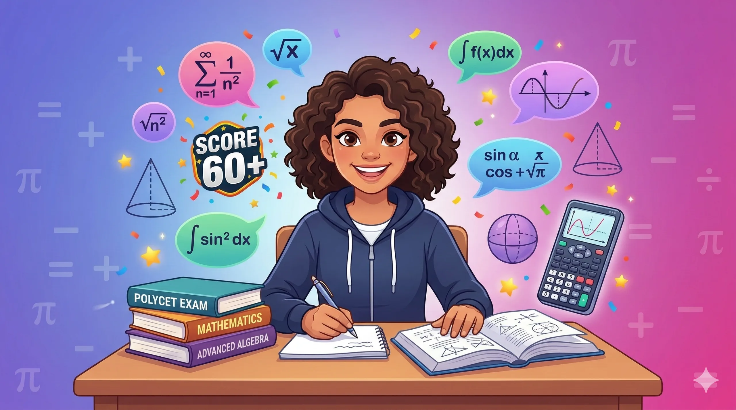 score 60 marks in POLYCET Maths 1