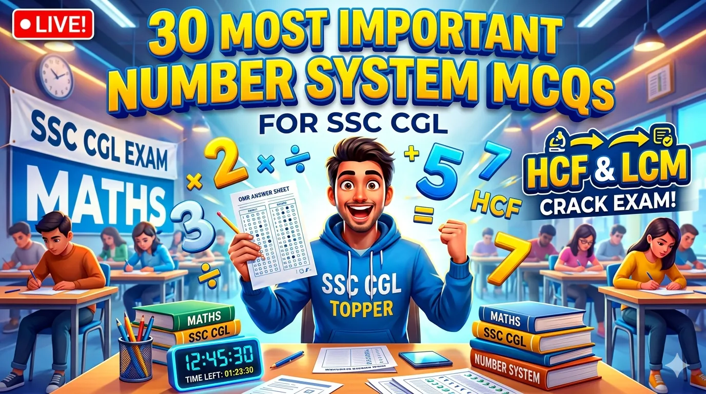SSC CGL Number System MCQs 1