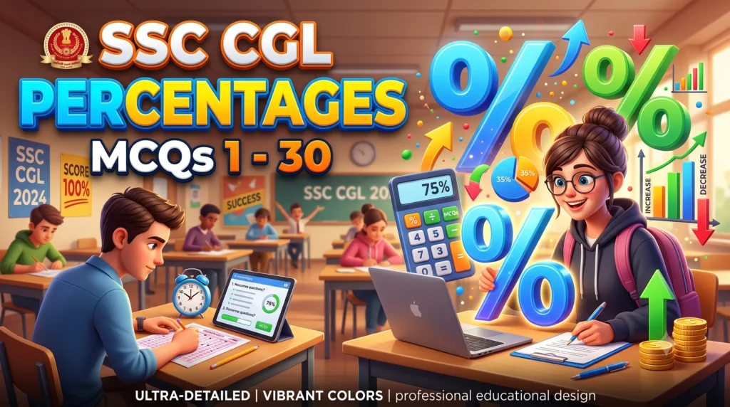 SSC CGL Percentages MCQs