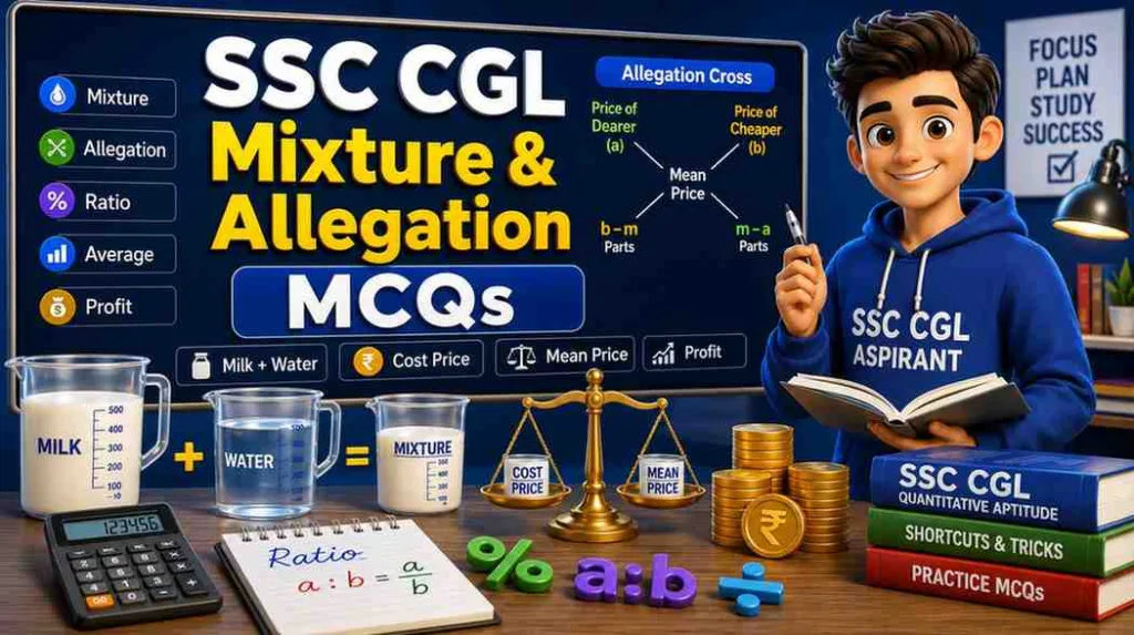 SSC CGL Mixture & Alligation MCQs
