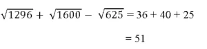 SSC CGL Square Roots MCQs 11