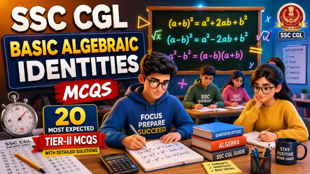 SSC CGL Basic Algebraic Identities MCQs