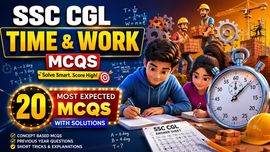 SSC CGL Time and Work MCQs