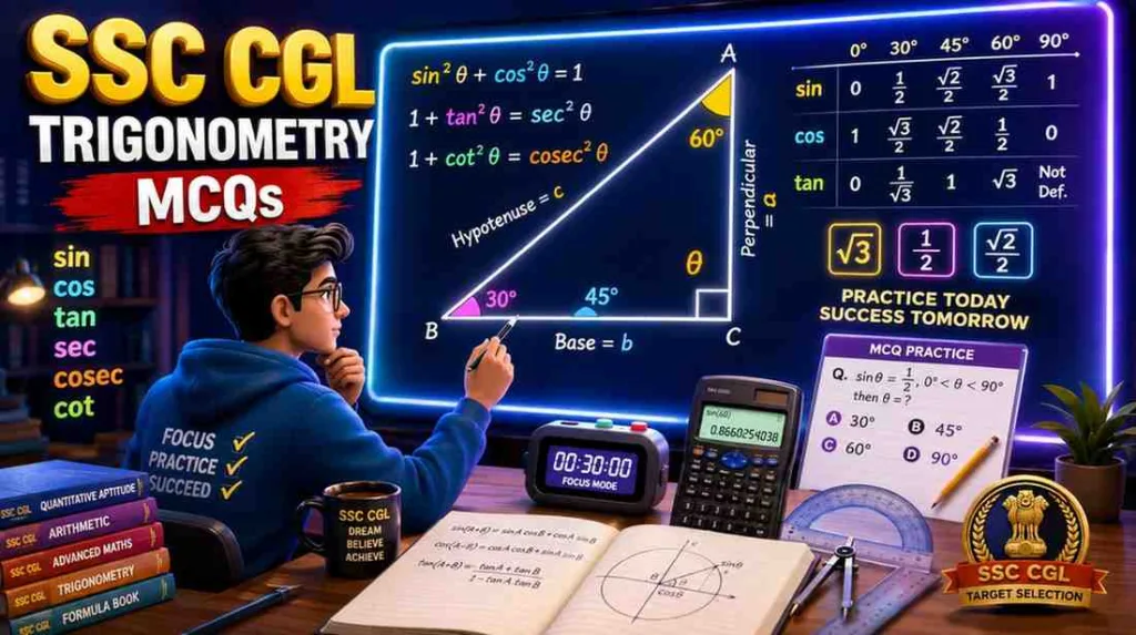 SSC CGL Trigonometry MCQs